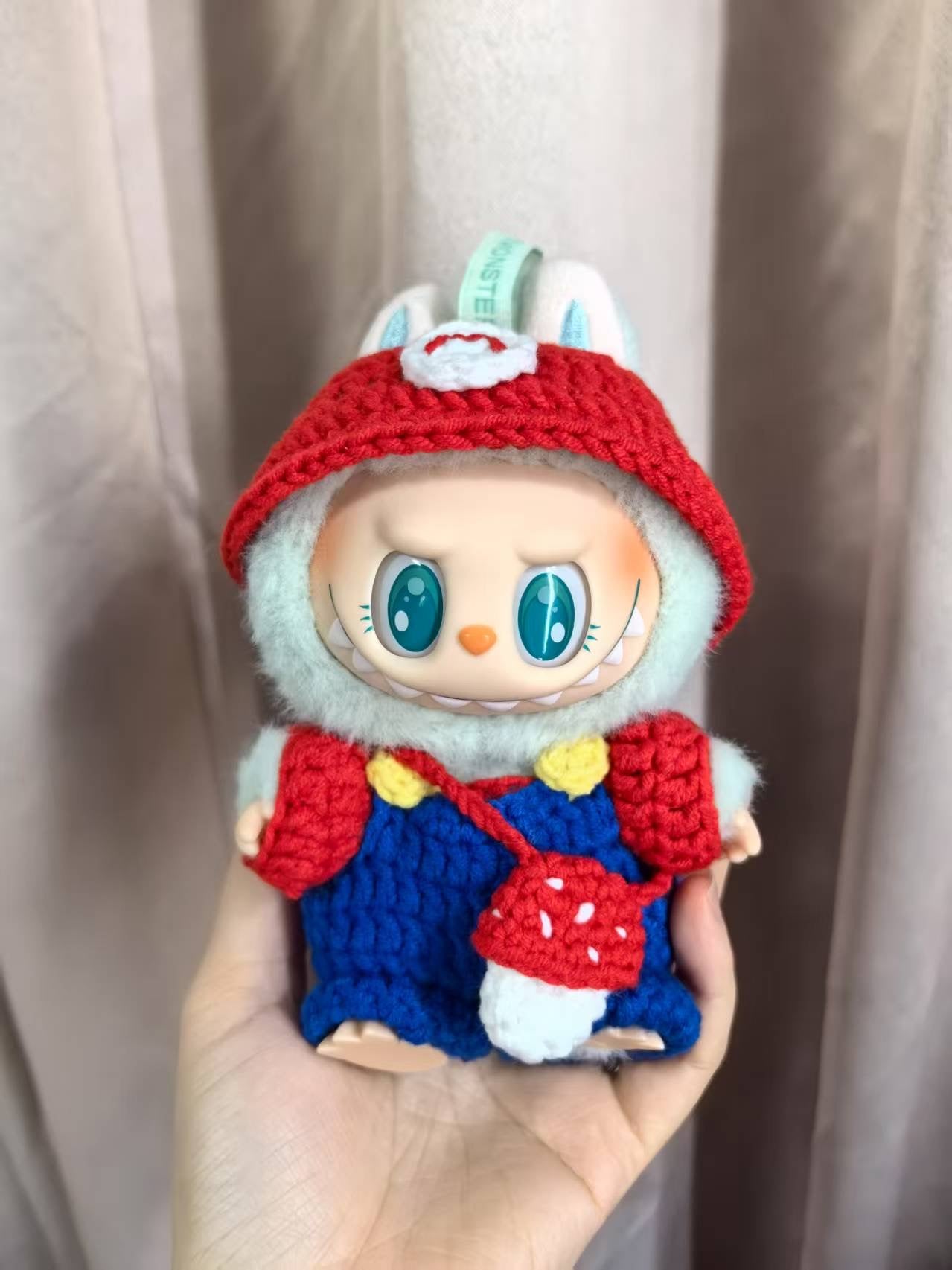 Super Mario Labubu Outfit|handmade crochet Outfit |Perfect Gift | Kids and Teenager Gift| Emotional Support
