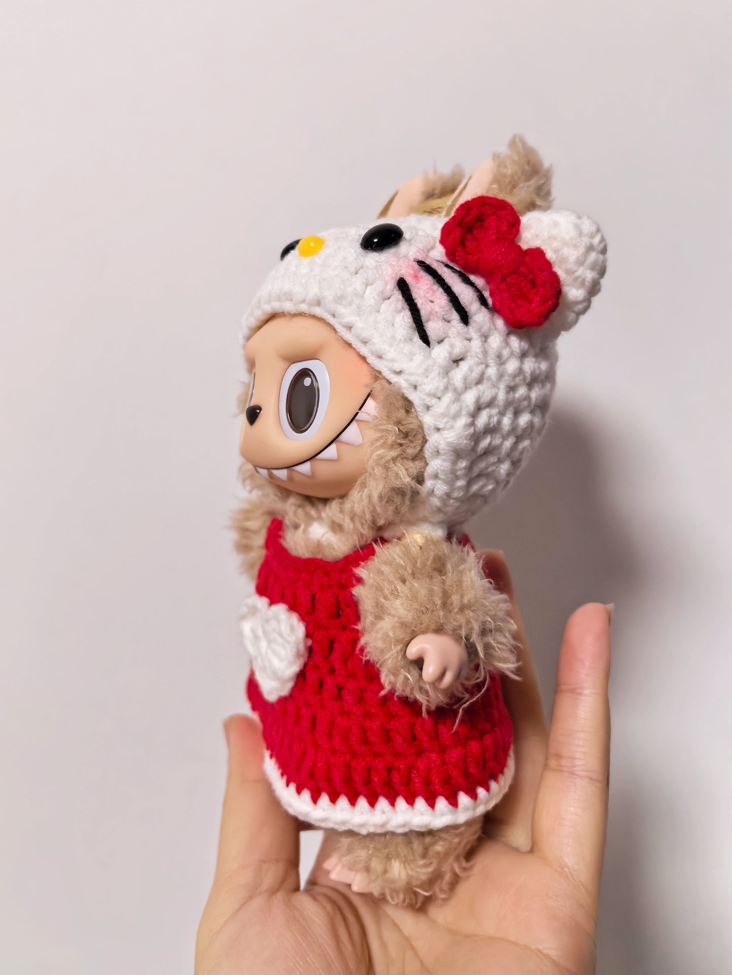 Hello Kitty and Melody Labubu Outfit|handmade crochet Outfit |Perfect Gift | Kids and Teenager Gift| Emotional Support