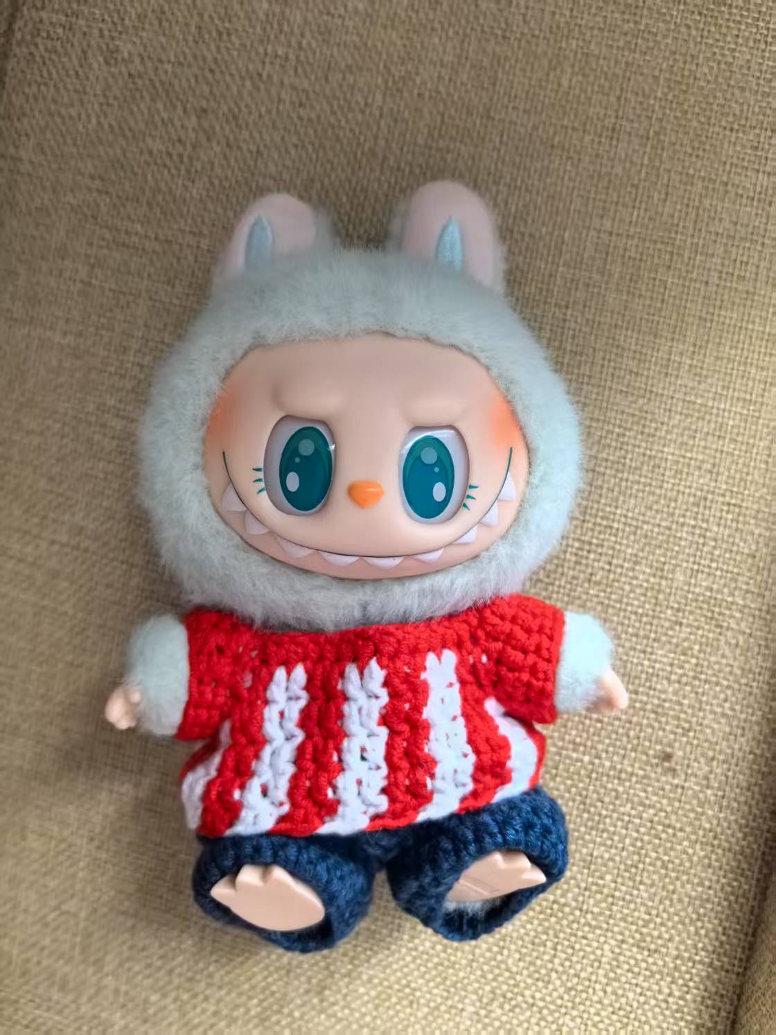 Chivas Labubu Jersey | Handmade Crochet| Labubu Soccer Jersey | Perfect Gift | Emotional Support Plush Accessory