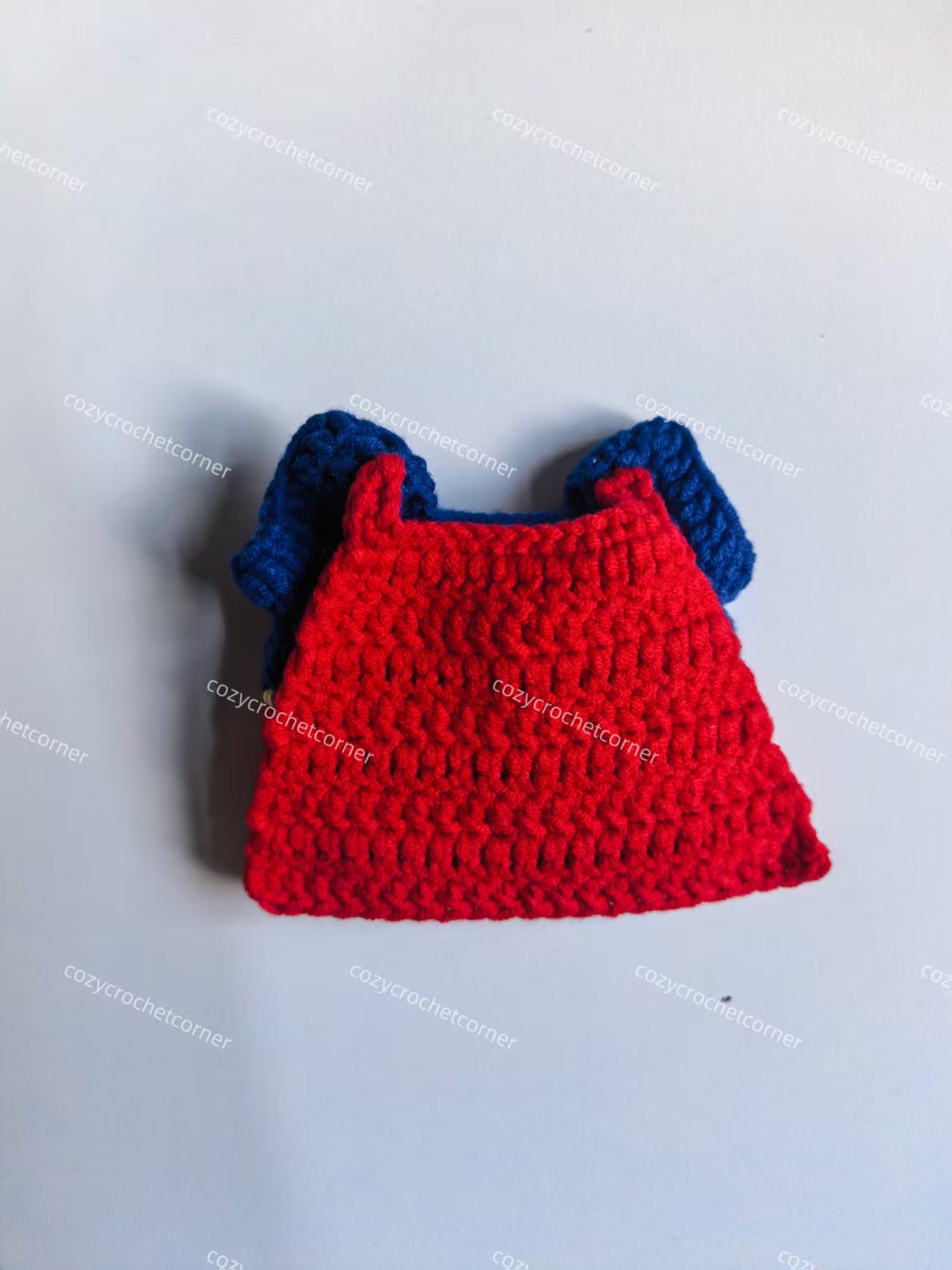 Superman Labubu Outfit|handmade crochet Outfit |Perfect Gift | Kids and Teenager Gift| Emotional Support