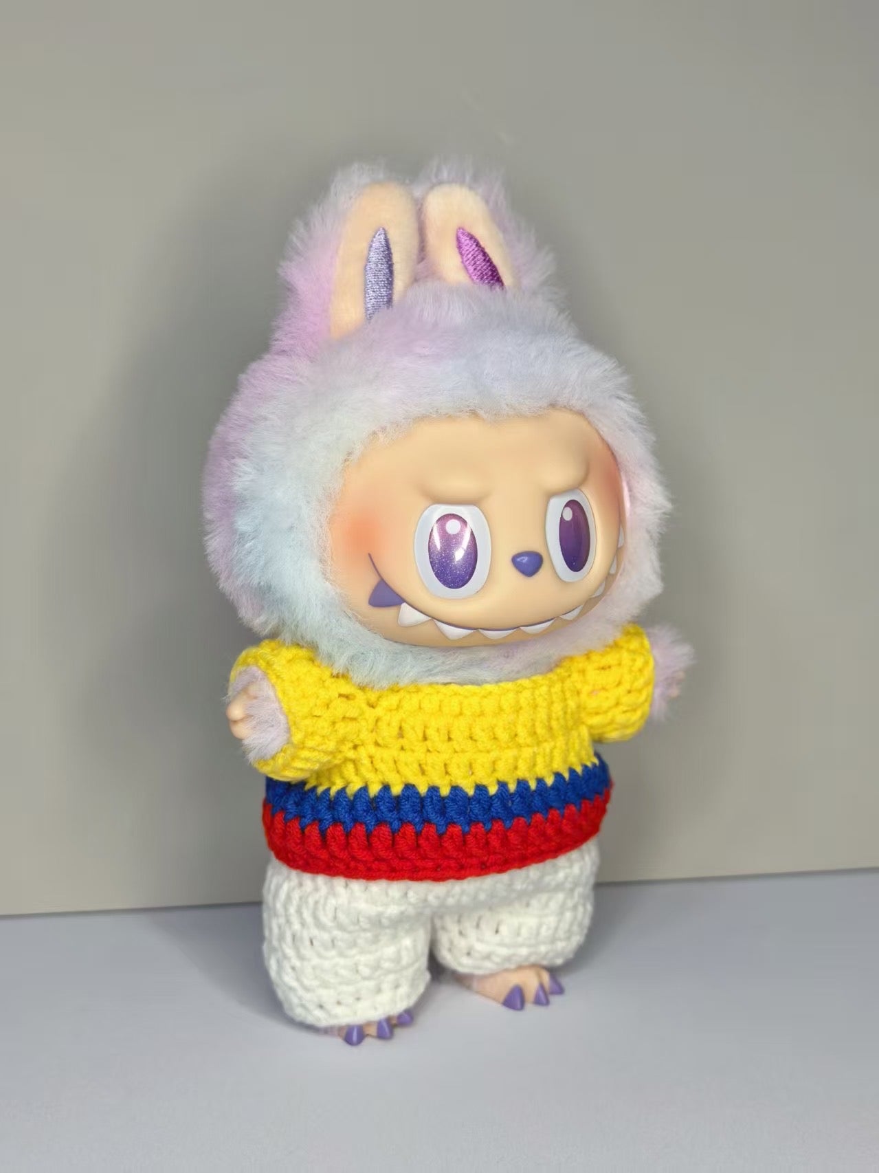 🇨🇴 Colombia Labubu Jersey | Handmade Crochet Outfit | Labubu Football | Perfect Gift | Emotional Support Plush Accessory