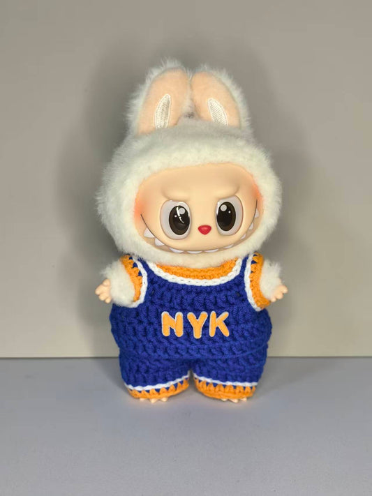 New York Knicks Labubu Jersey|handmade crochet Outfit |Labubu Basketball| Perfect Gift | Emotional Support