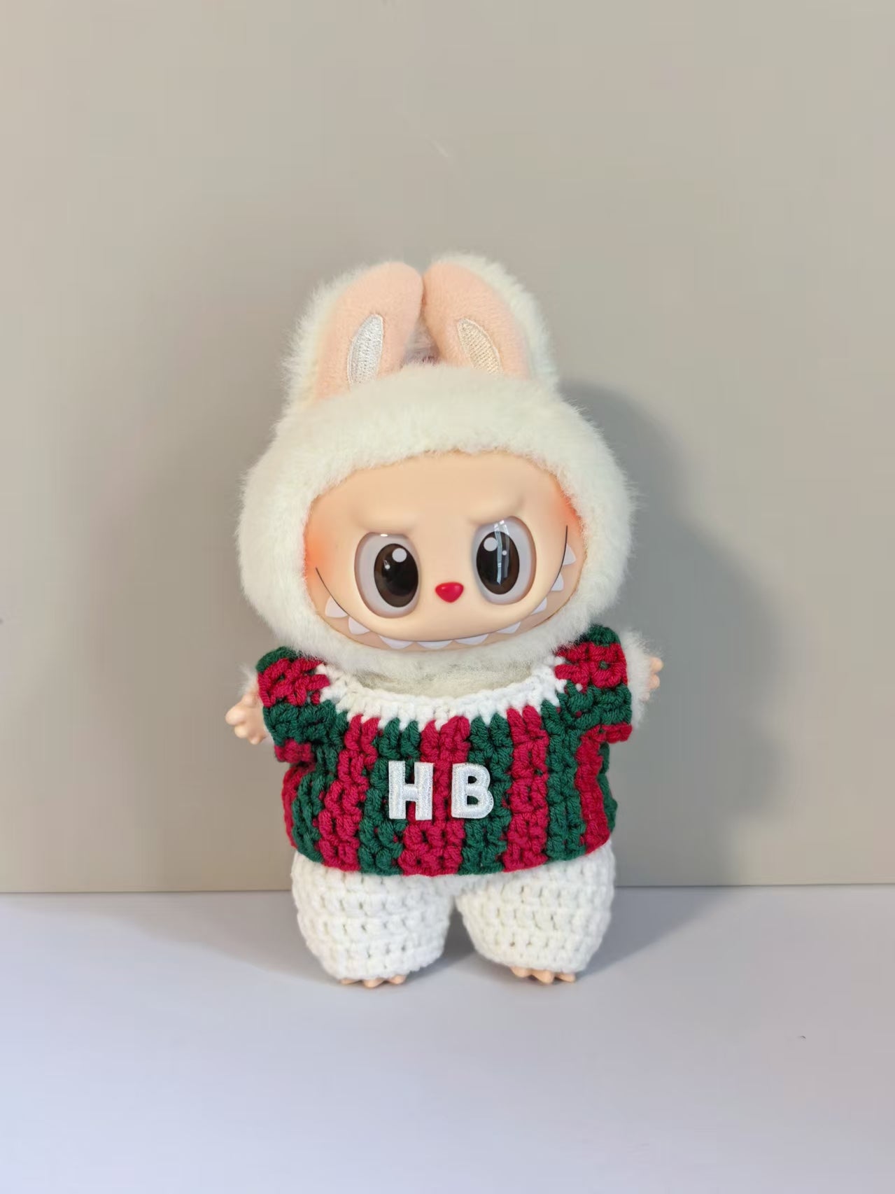 Fluminense Labubu Jersey | Handmade Crochet| Labubu Football Jersey | Perfect Gift | Emotional Support Plush Accessory