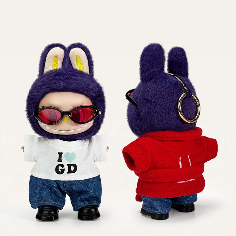 Labubu G-Dragon Outfit | K Pop Inspired| 17cm Labubu 38cm Labubu |Perfect Gift | Kids and Teenager Gift