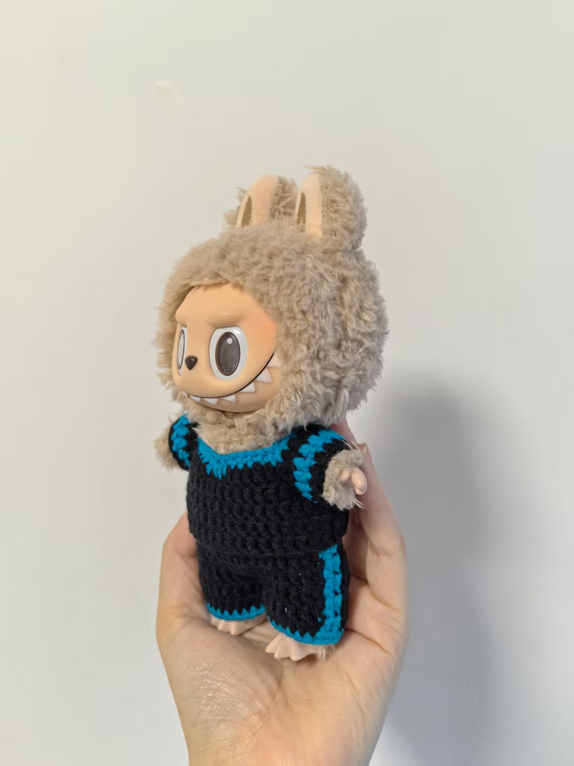 Carolina Panthers Labubu Jersey | Handmade Crochet| Labubu NFL Football Jersey | Perfect Gift | Emotional Support Plush Accessory