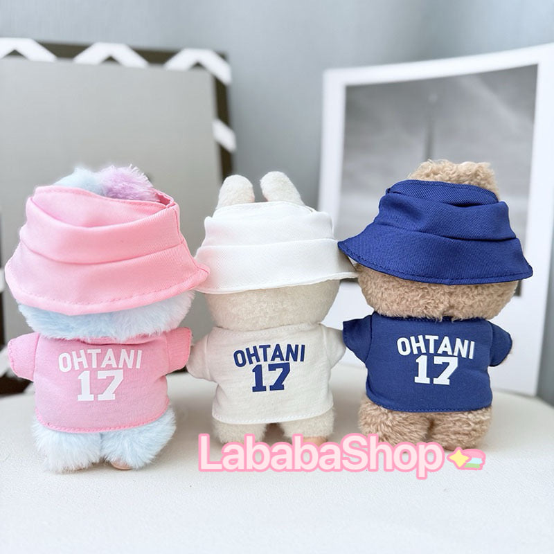 Labubu Bucket Hat + Dodgers Jersey Set| LA Baseball Outfit | #17 Ohtani Jersey|Pink, Blue White| Perfect Gift| Kids and Teenager Gift