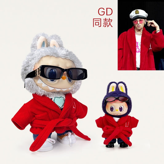 Labubu G-Dragon Outfit | K Pop Inspired| 17cm Labubu 38cm Labubu |Perfect Gift | Kids and Teenager Gift
