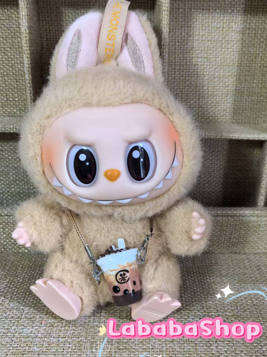Labubu Mini Drinks and Snacks for Doll | Bubble Tea, Coffee, Ice Cream Cone, Popcorn| Birthday Gift| Perfect Gift for Her