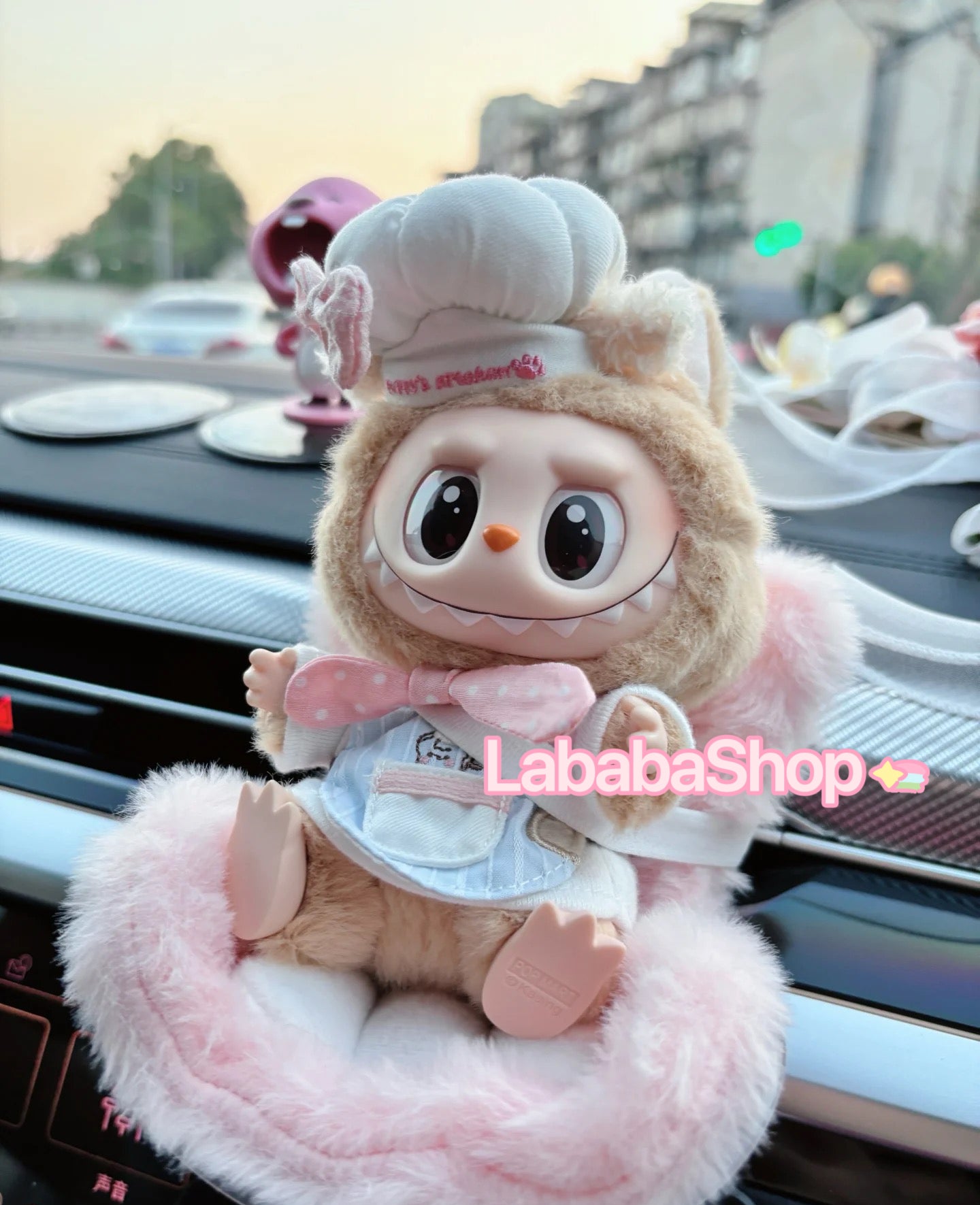 Labubu Car seat| Fits 15-18cm doll| Car Refreshner air vent decoration| Perfect Gift| Emotional Support