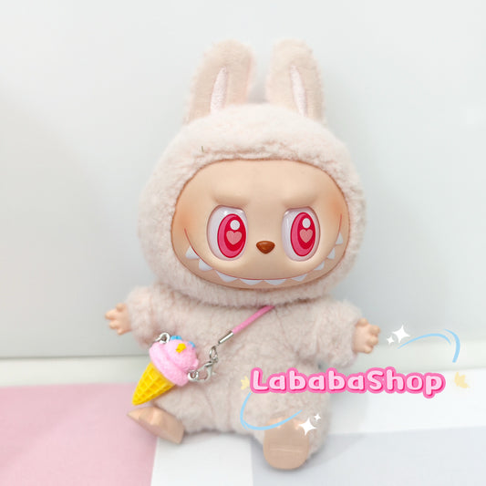 Labubu Mini Crossbody Ice Cream| Drinks and Snacks for Doll | Bubble Tea, Coffee, Ice Cream Cone, Popcorn| Birthday Gift