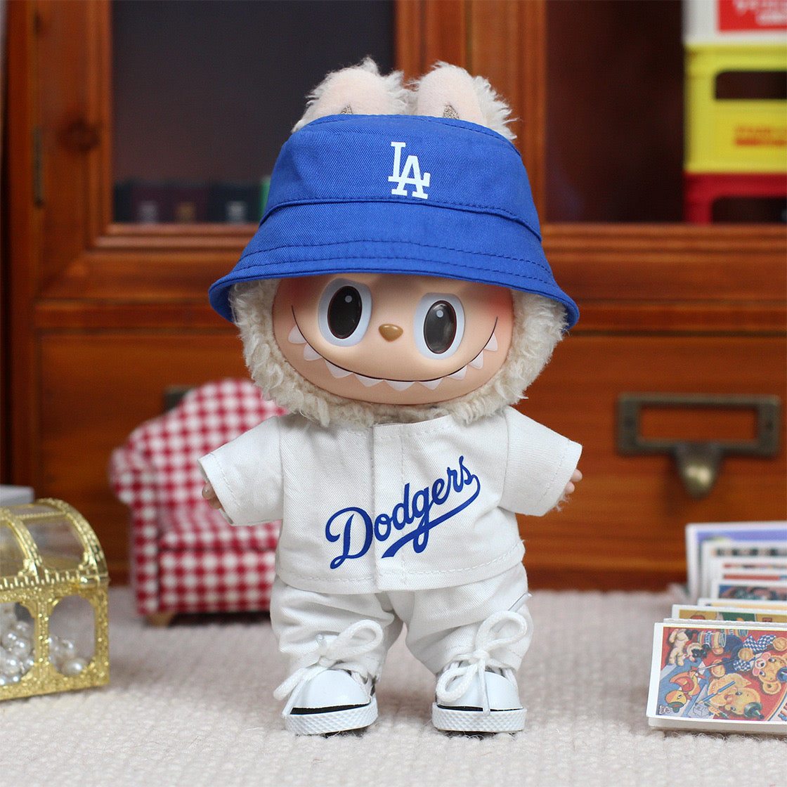 Labubu Dodgers Jersey and Hat Set| LA Baseball Outfit |Perfect Gift| Kids and Teenager Gift