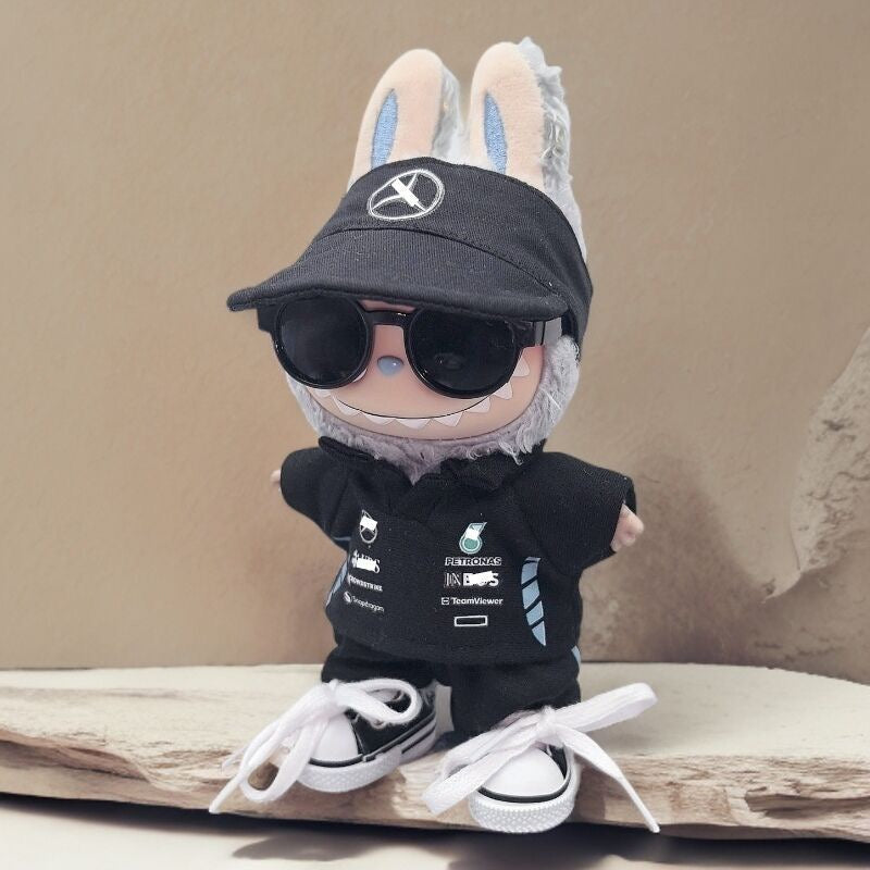 Labubu Formular 1 Car Racer Outfit with Cap| F1 Racer Inspired Outfit |  Birthday Gift| Perfect Gift | Kids and Teenager Gift