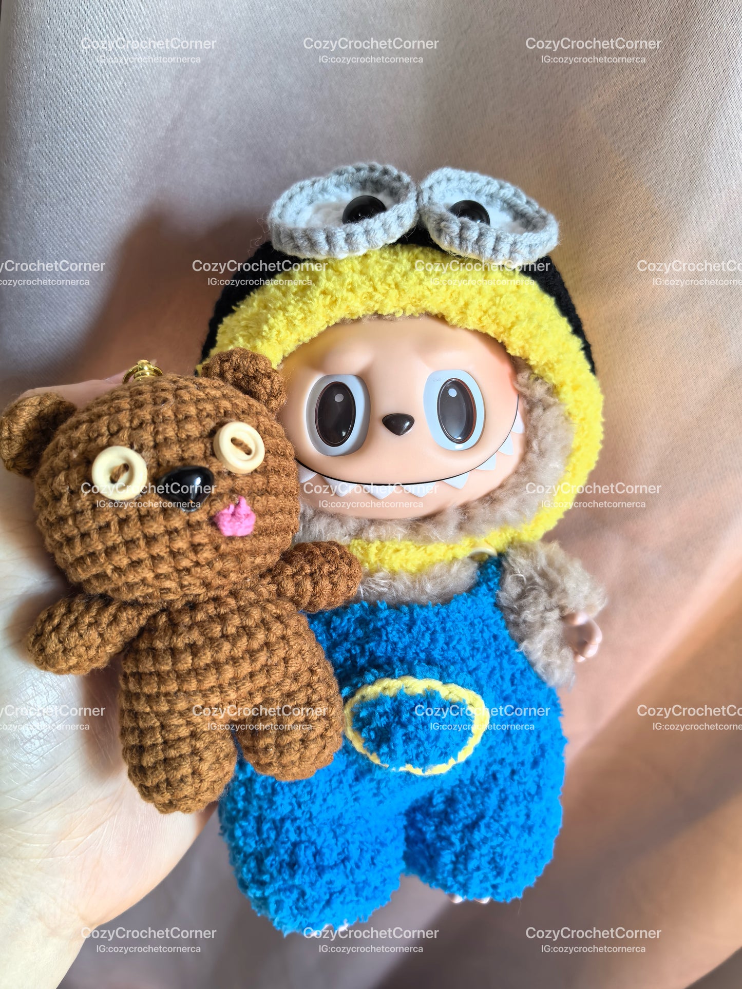 Minions Labubu Outfit|handmade crochet Outfit |Perfect Gift | Kids and Teenager Gift| Emotional Support
