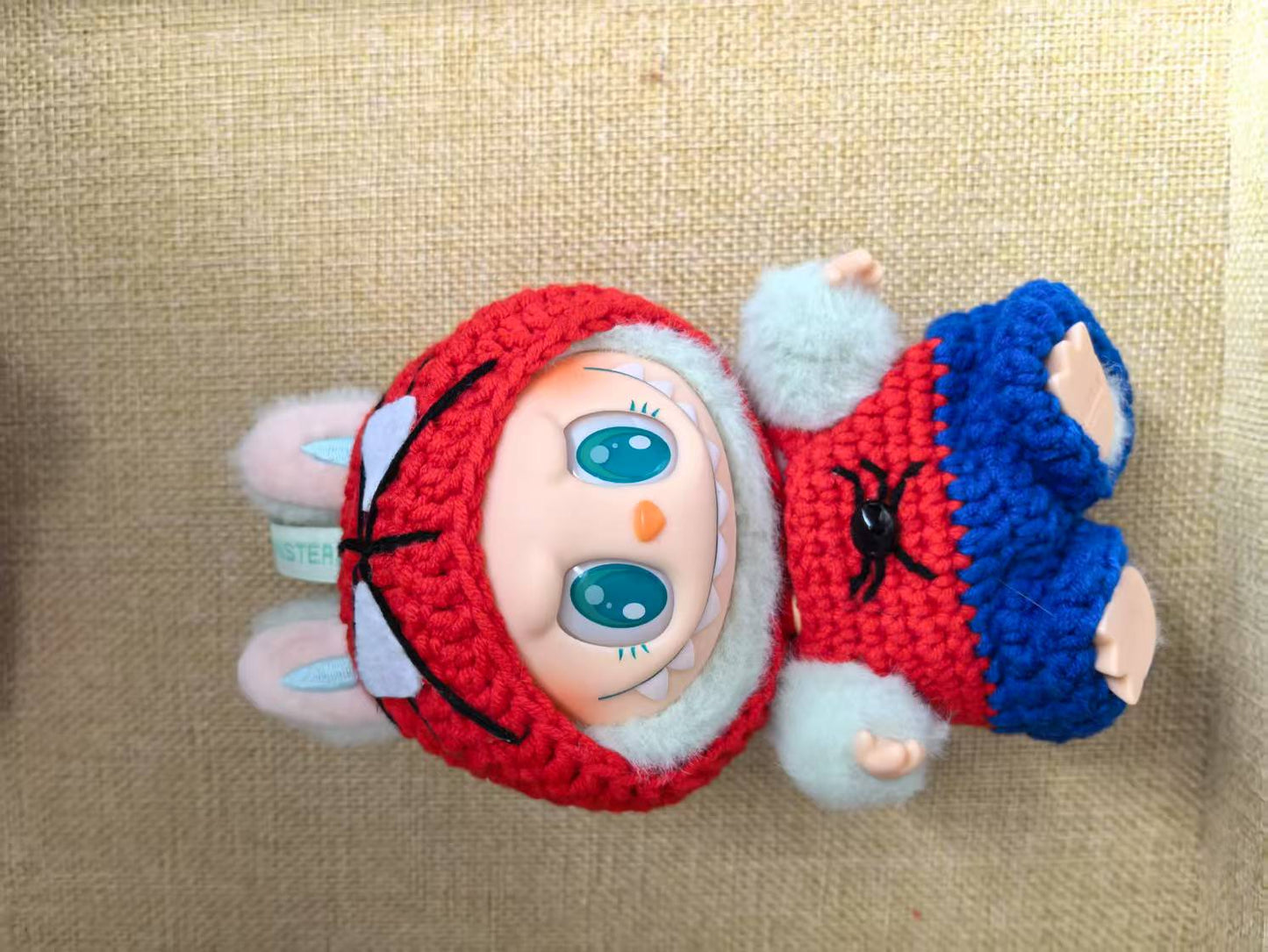 Spiderman Labubu Outfit|handmade crochet Outfit |Perfect Gift | Kids and Teenager Gift| Emotional Support