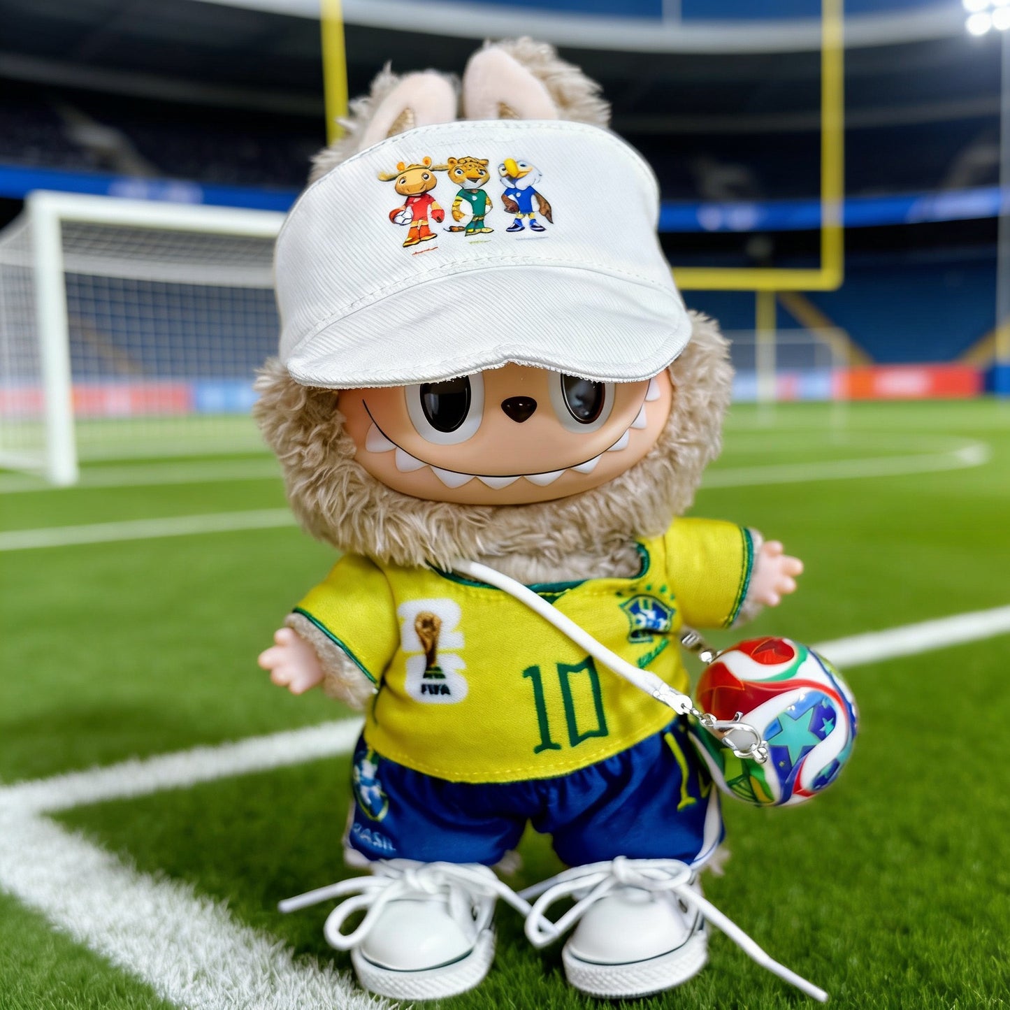 Labubu FIFA World Cup Brazil Soccer Jersey| Birthday Gift| Kids and Teenager Gift