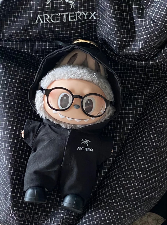 Labubu Arcteryx Jacket|Perfect Birthday Gift | Black and Pink | Emotional Support Plush Accessory