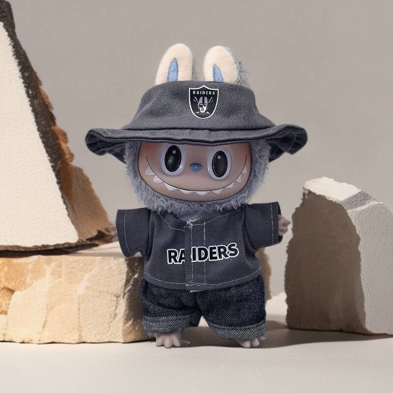 Labubu Raiders Jersey and Hat Set| Football Outfit |Perfect Gift| Kids and Teenager Gift