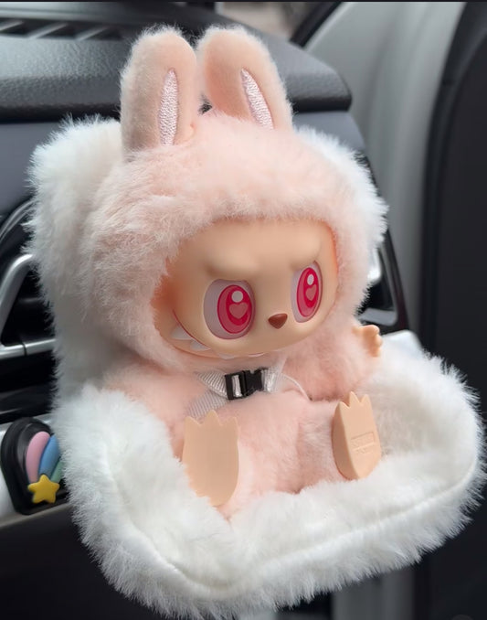 Labubu Car seat| Fits 15-18cm doll| Car Refreshner air vent decoration| Perfect Gift| Emotional Support