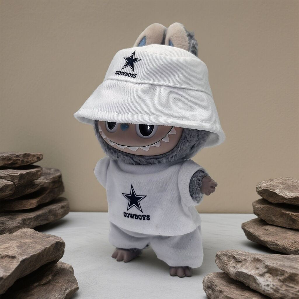 Labubu Dallas Cowboys Jersey and Hat Set| Football Outfit |Perfect Gift| Kids and Teenager Gift