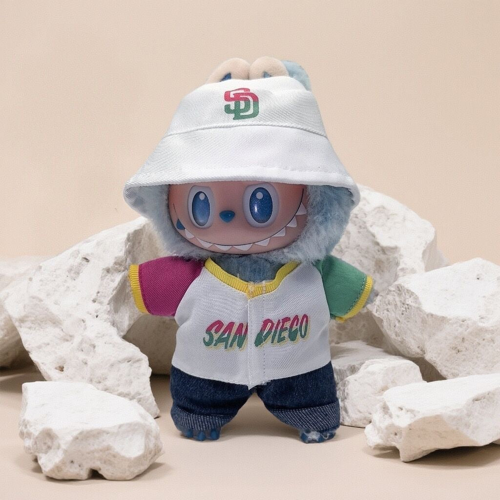 Labubu San Diego Jersey and Hat Set| Baseball Outfit |Perfect Gift| Kids and Teenager Gift