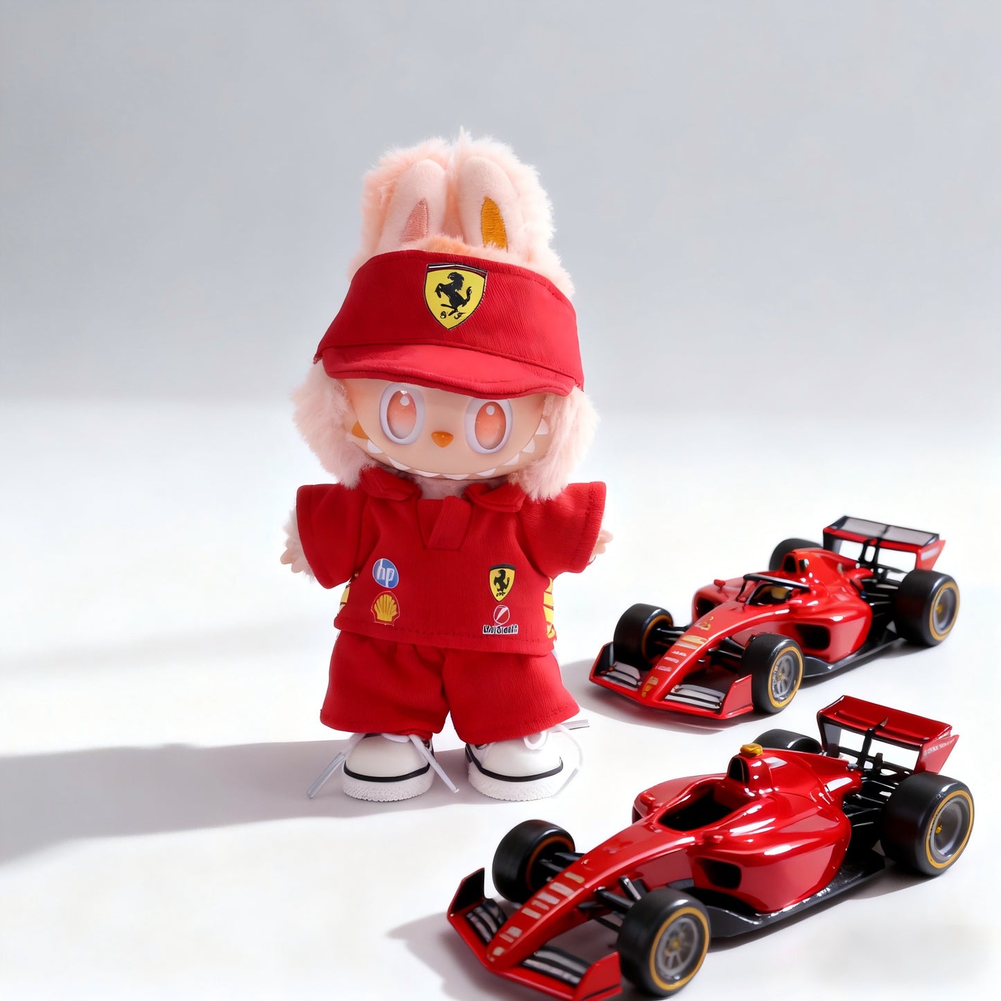 Labubu Formular 1 Car Racer Outfit with Cap| F1 Racer Inspired Outfit |  Birthday Gift| Perfect Gift | Kids and Teenager Gift