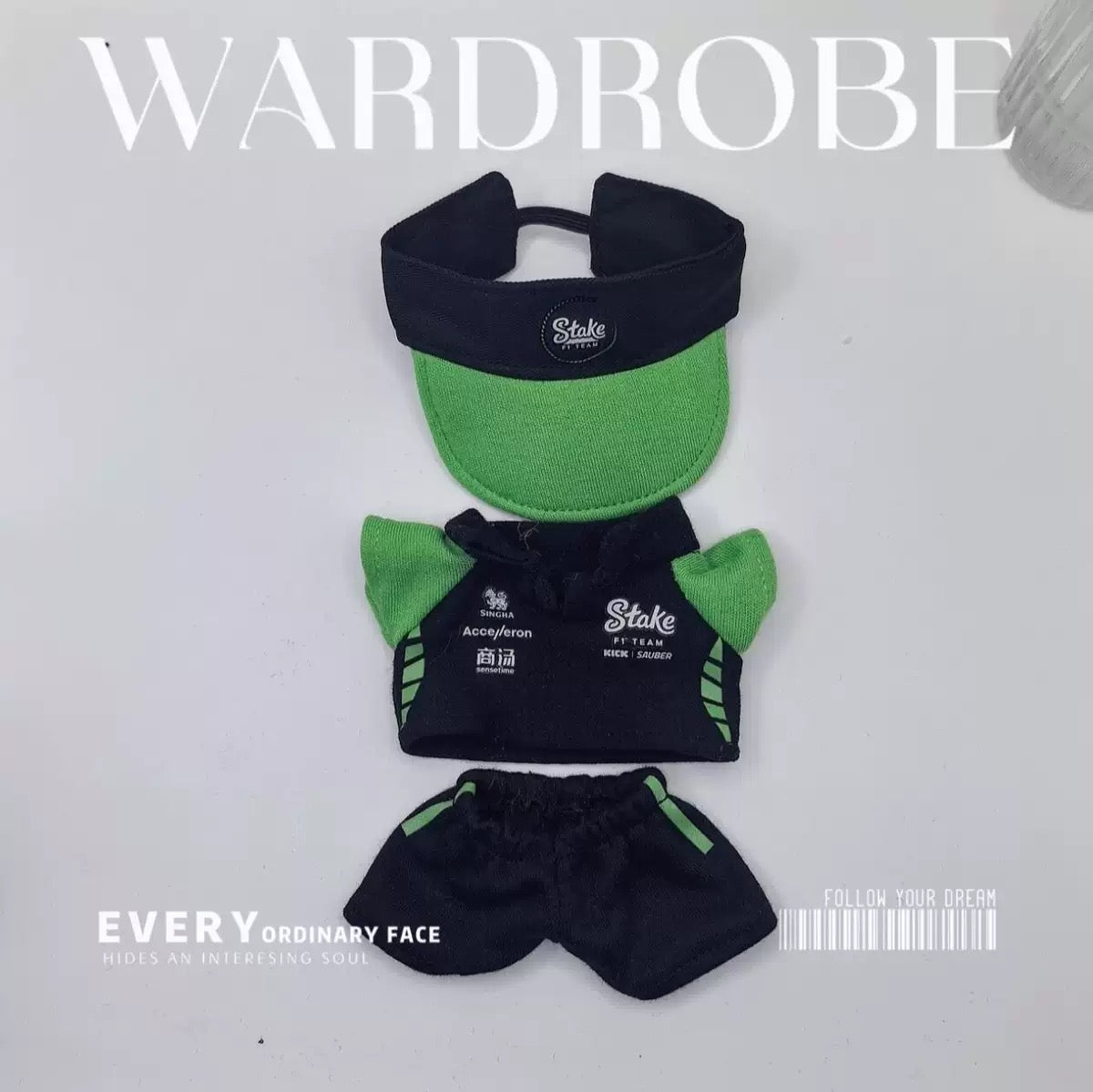 Labubu Formular 1 Car Racer Outfit with Cap| F1 Racer Inspired Outfit |  Birthday Gift| Perfect Gift | Kids and Teenager Gift