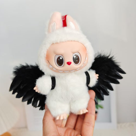 Labubu Wing Outfit| Black or  White| Angel or Devil Labubu | Perfect Gift