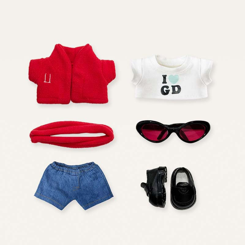 Labubu G-Dragon Outfit | K Pop Inspired| 17cm Labubu 38cm Labubu |Perfect Gift | Kids and Teenager Gift