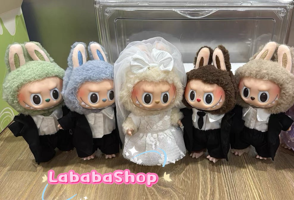 Labubu Wedding Dress and Groom Suit Set| Wedding gown| Groom Suit| Perfect Gift | Wedding Gift