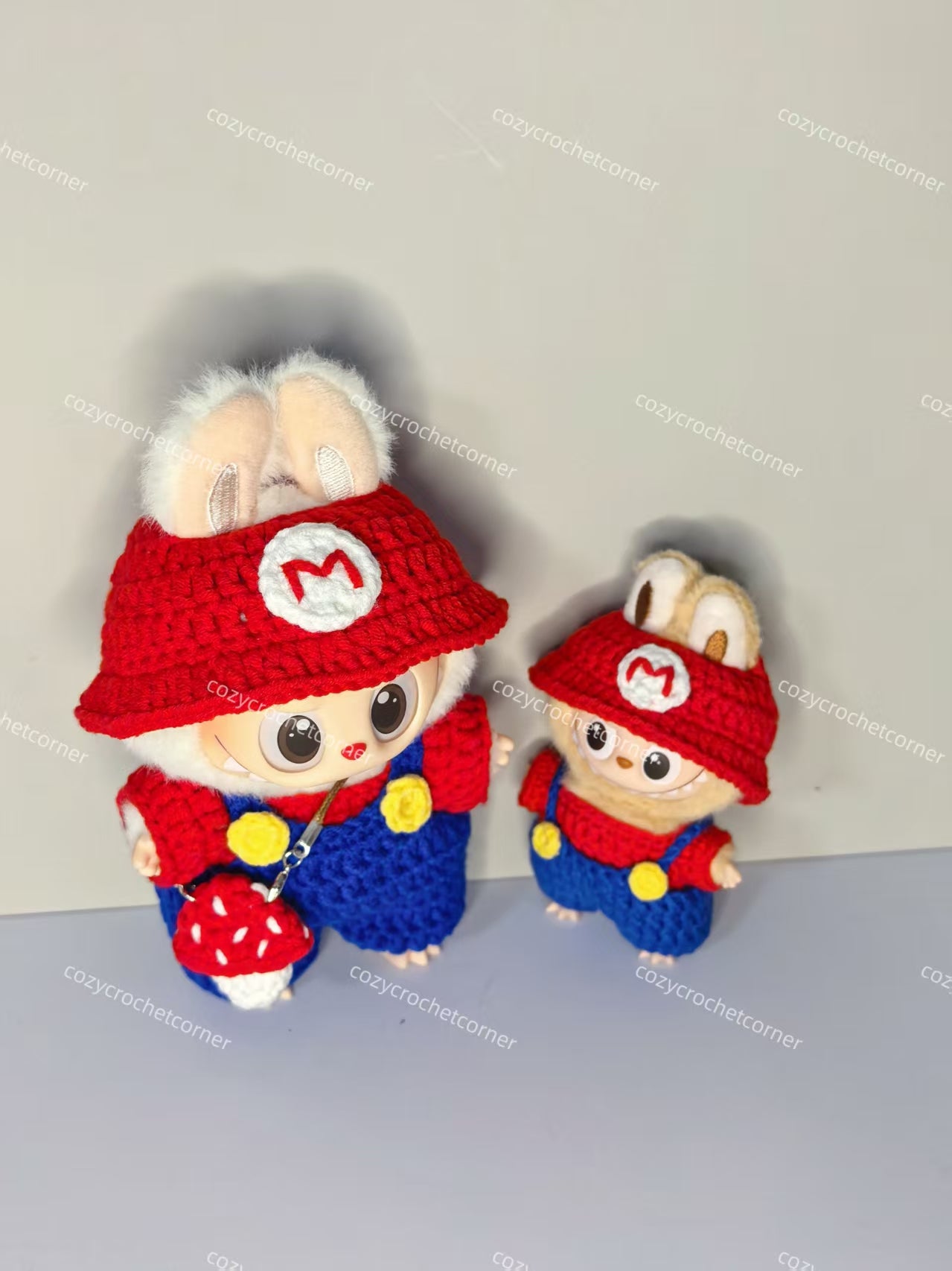 Super Mario Labubu Outfit|handmade crochet Outfit |Perfect Gift | Kids and Teenager Gift| Emotional Support
