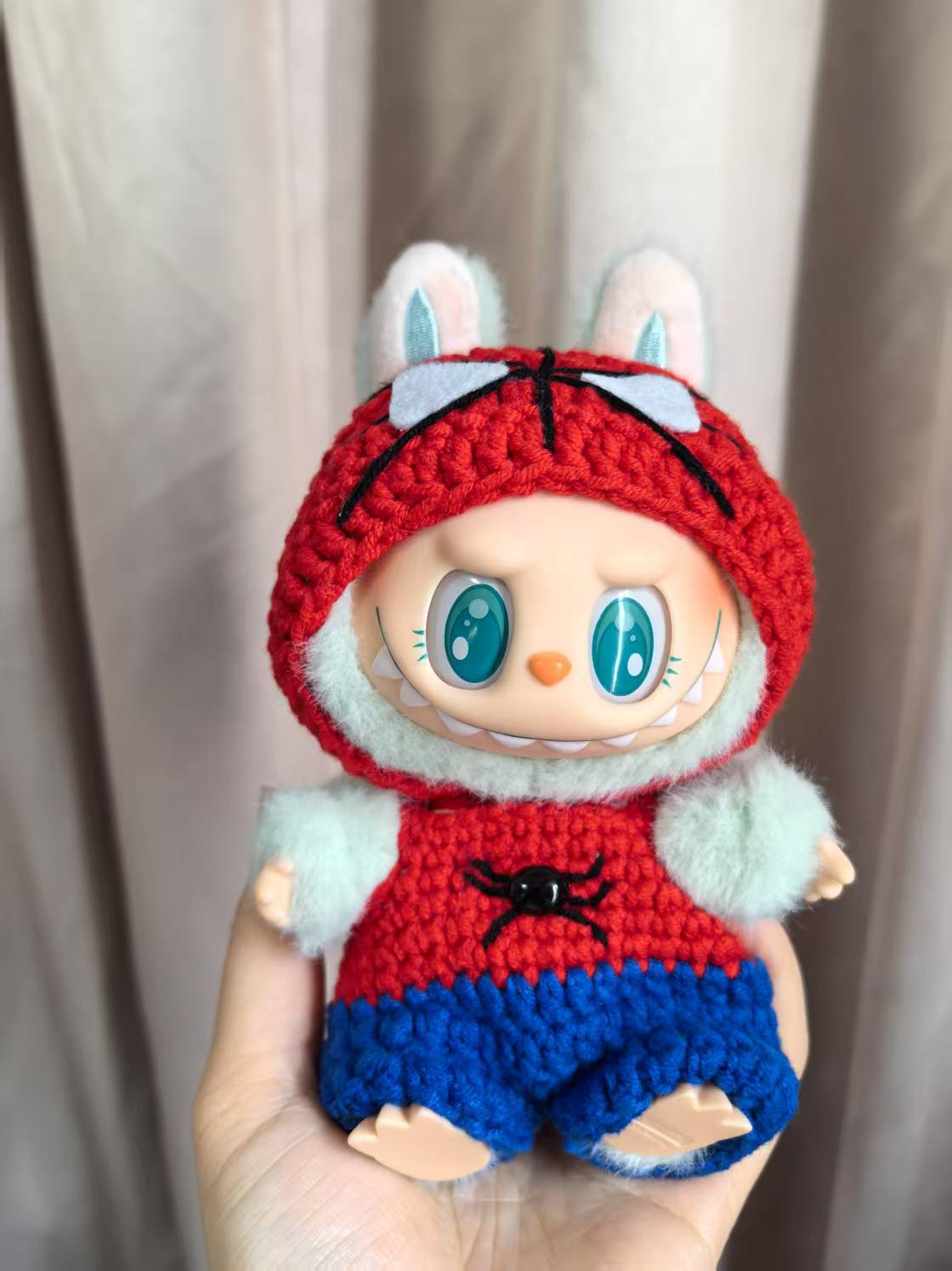 Spiderman Labubu Outfit|handmade crochet Outfit |Perfect Gift | Kids and Teenager Gift| Emotional Support