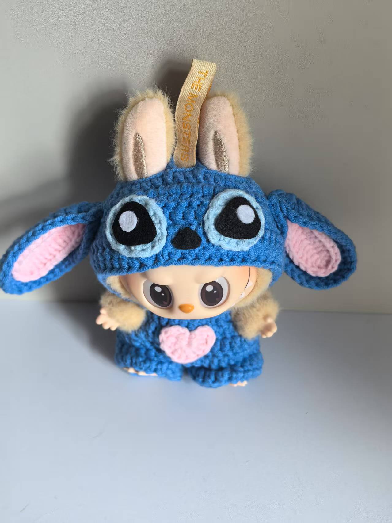 Stitch and Angela Labubu Outfit|handmade crochet Outfit |Perfect Gift | Kids and Teenager Gift| Emotional Support