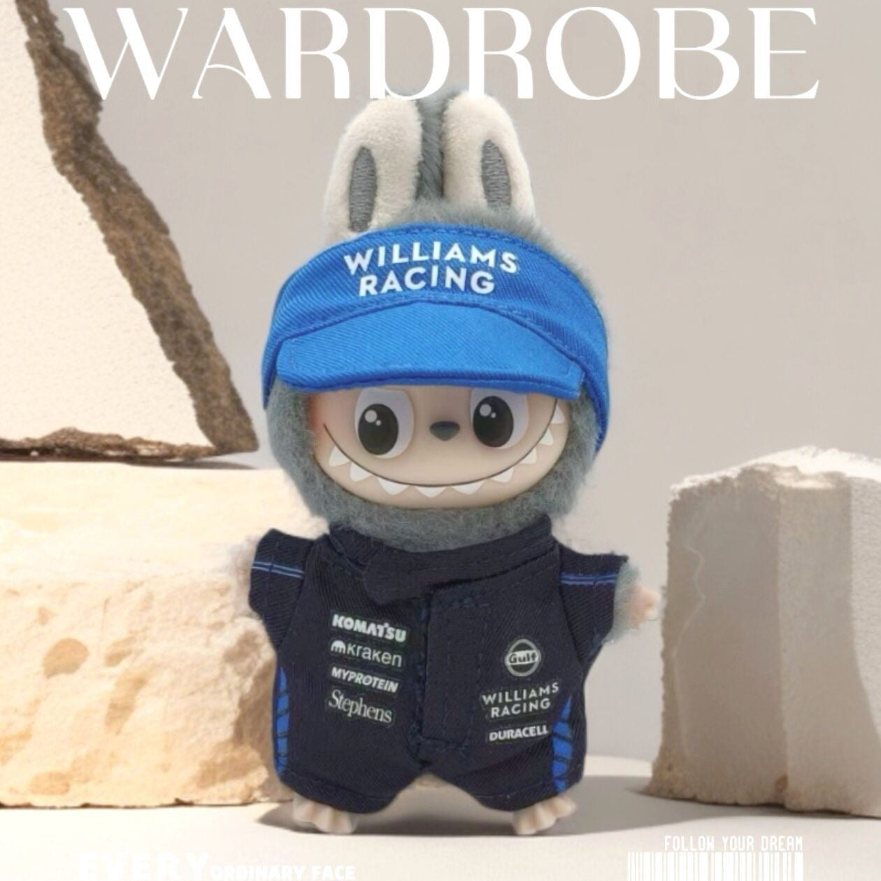 Mini Labubu F1 Outfit| Love for Pin Labubu| Ferrari F1 team| Williams Racing F1 Team| Mercedes Benz| Red Bull| Aston Martin| McLaren| Alpine|HAAS| Perfect Gift