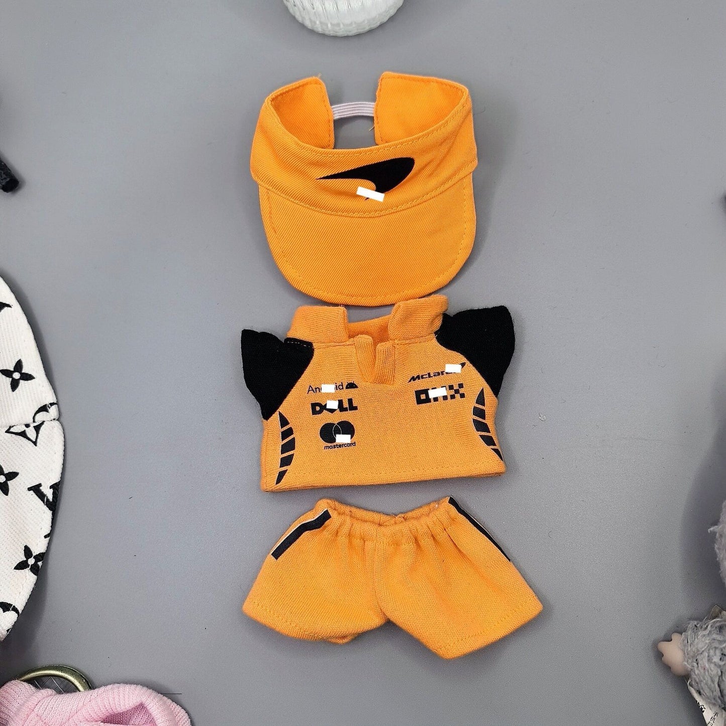 Labubu Formular 1 Car Racer Outfit with Cap| F1 Racer Inspired Outfit |  Birthday Gift| Perfect Gift | Kids and Teenager Gift