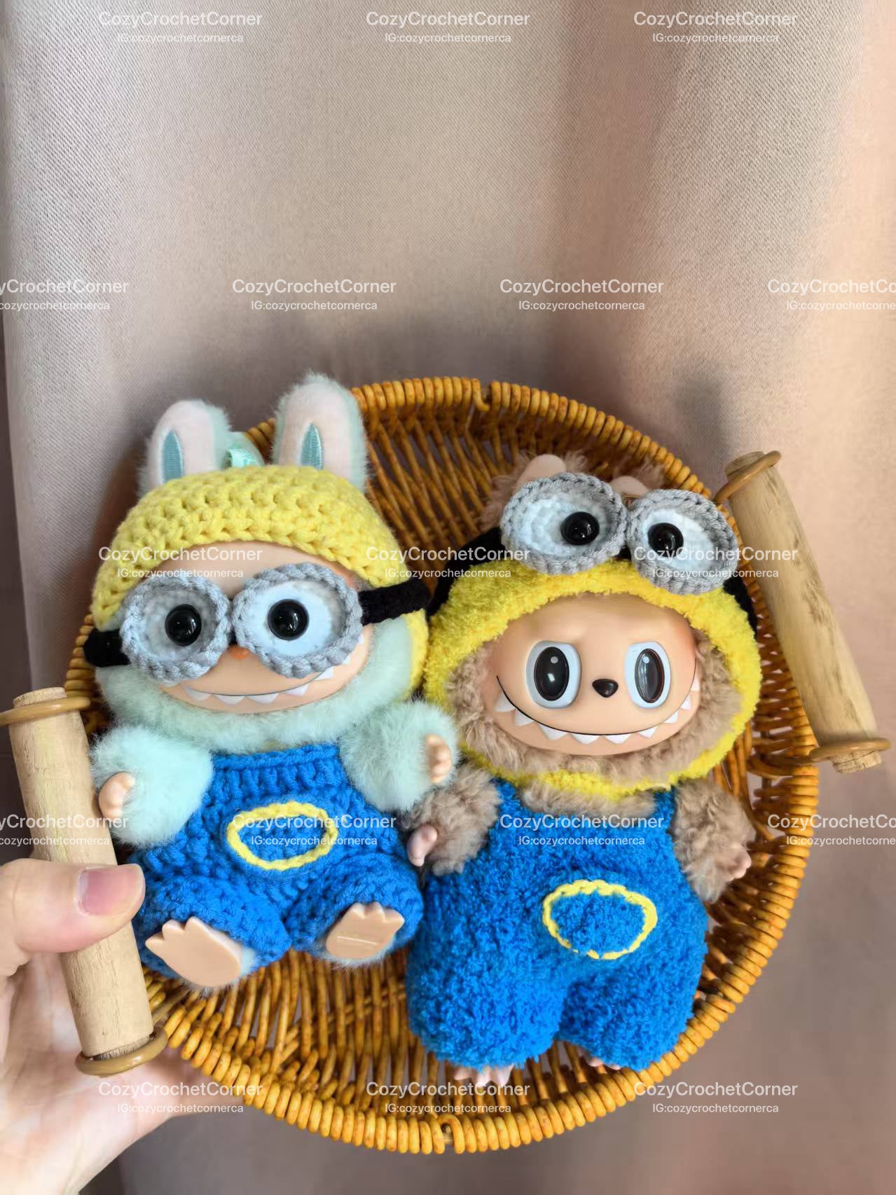 Minions Labubu Outfit|handmade crochet Outfit |Perfect Gift | Kids and Teenager Gift| Emotional Support