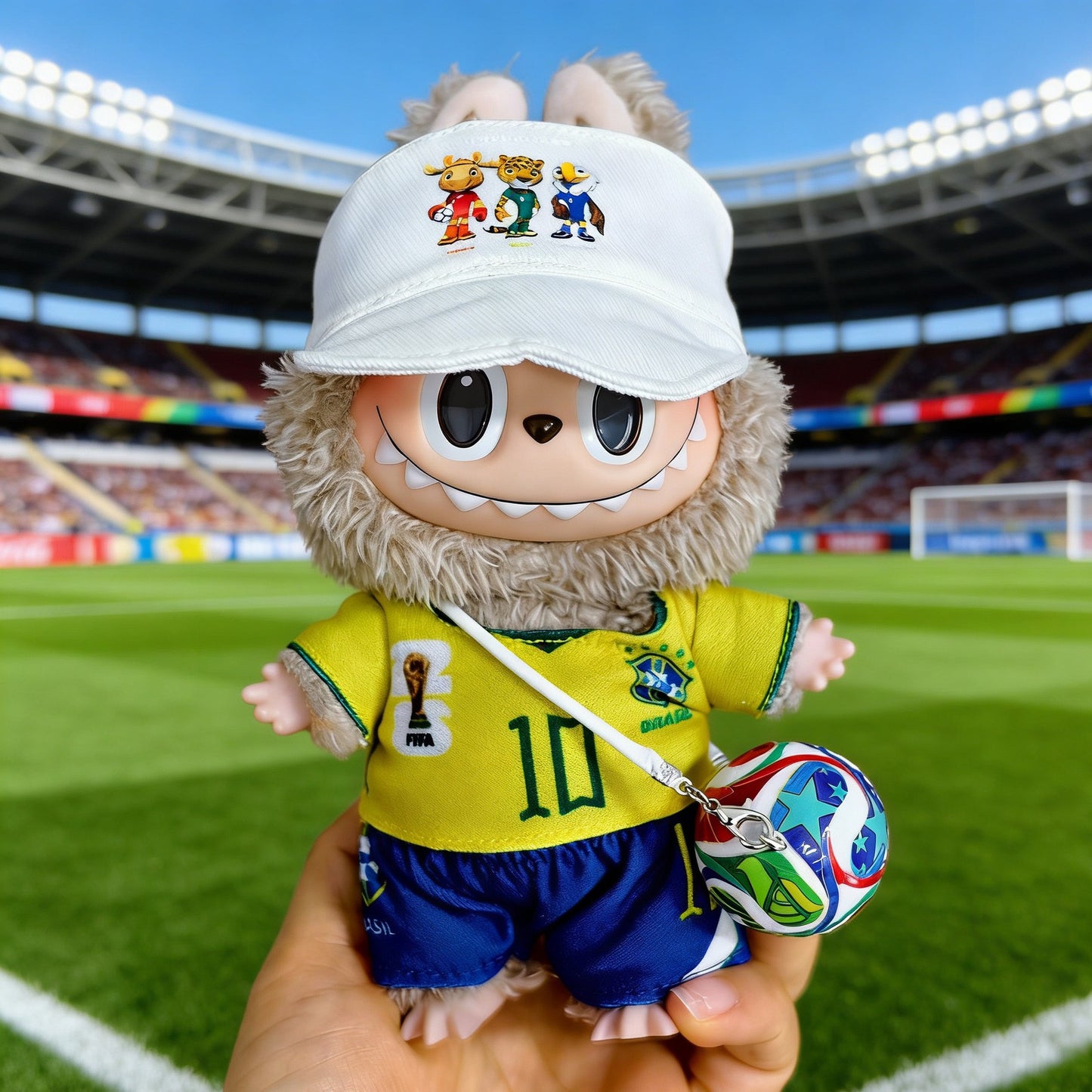 Labubu FIFA World Cup Brazil Soccer Jersey| Birthday Gift| Kids and Teenager Gift