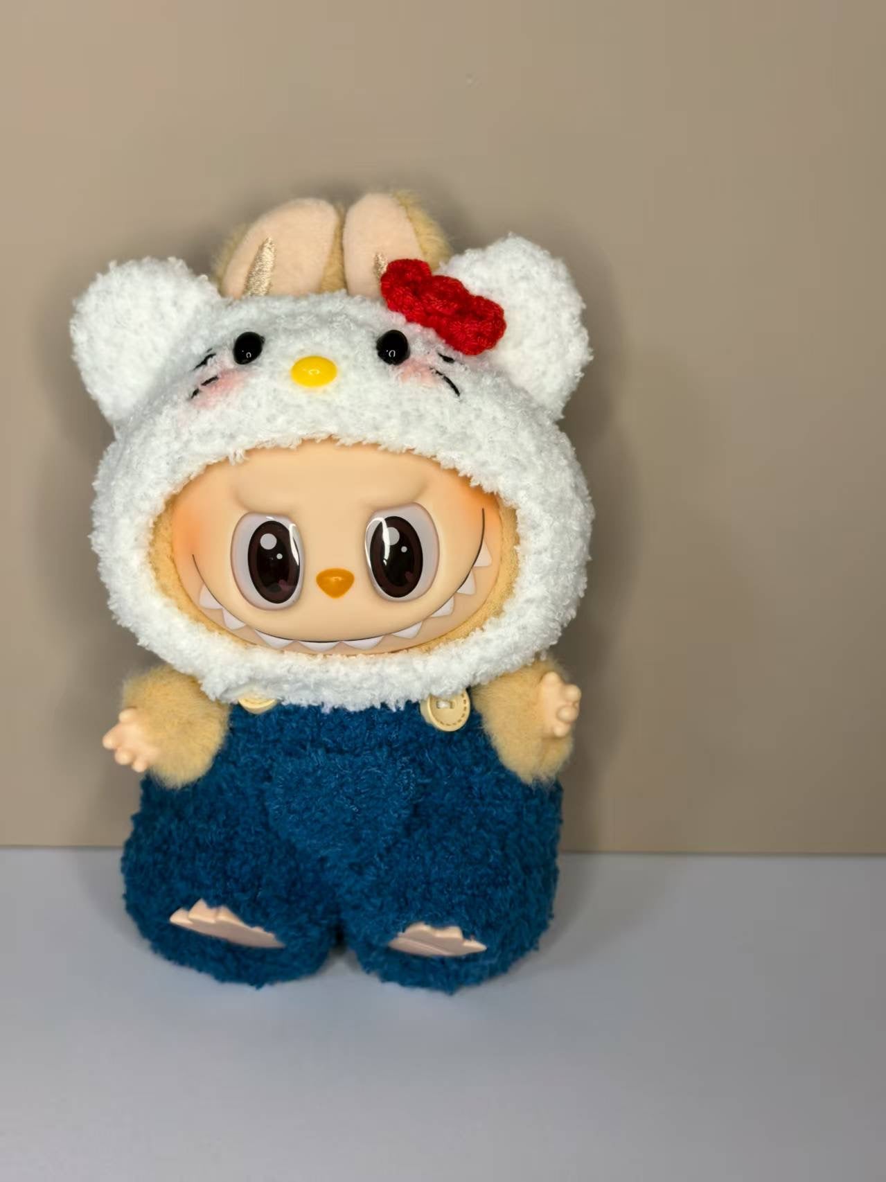 Hello Kitty Fluffy Labubu Outfit|handmade crochet Outfit |Perfect Gift | Kids and Teenager Gift| Emotional Support