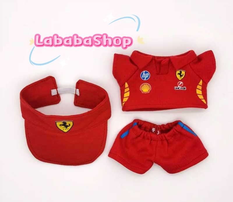 Labubu Formular 1 Car Racer Outfit with Cap| F1 Racer Inspired Outfit |  Birthday Gift| Perfect Gift | Kids and Teenager Gift