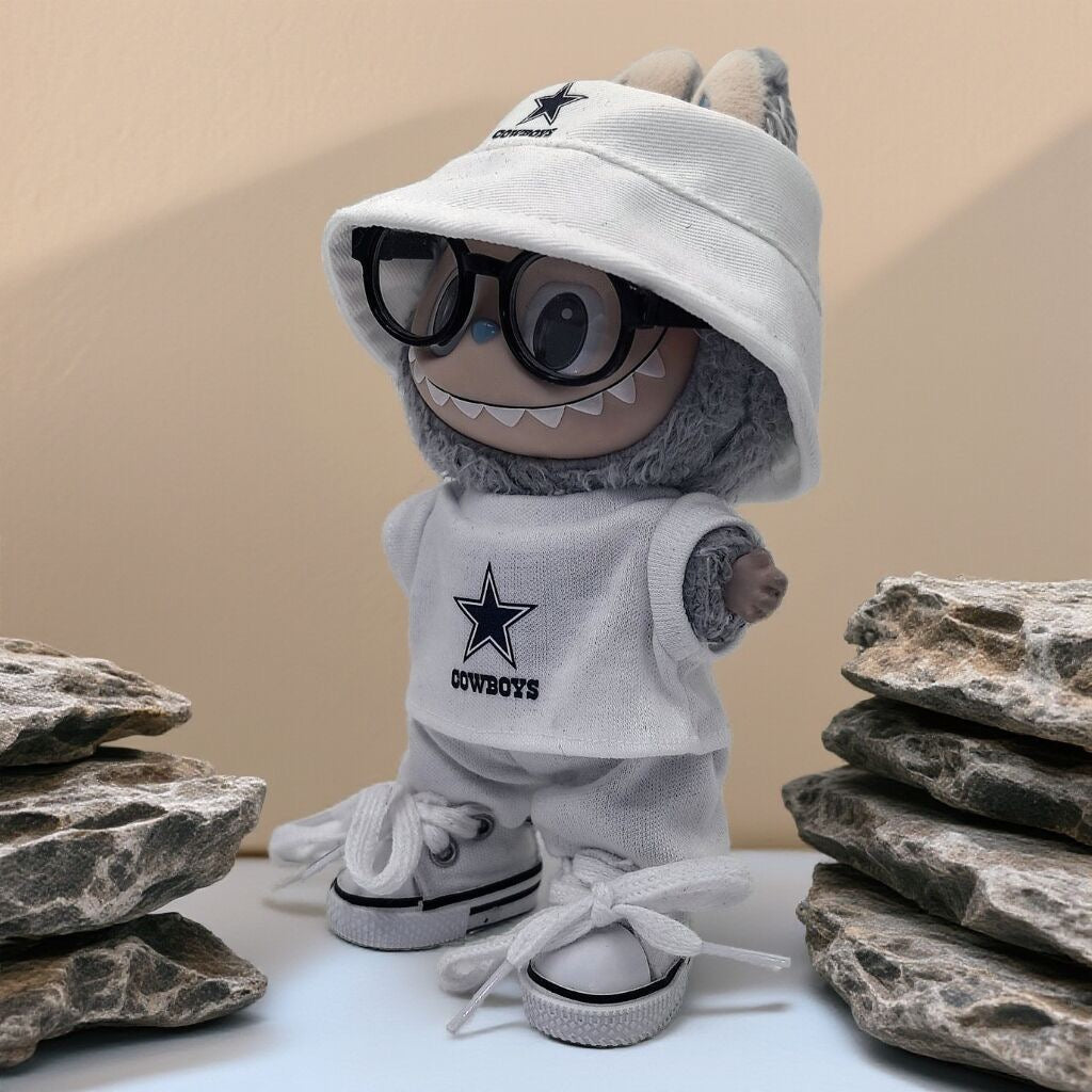 Labubu Dallas Cowboys Jersey and Hat Set| Football Outfit |Perfect Gift| Kids and Teenager Gift
