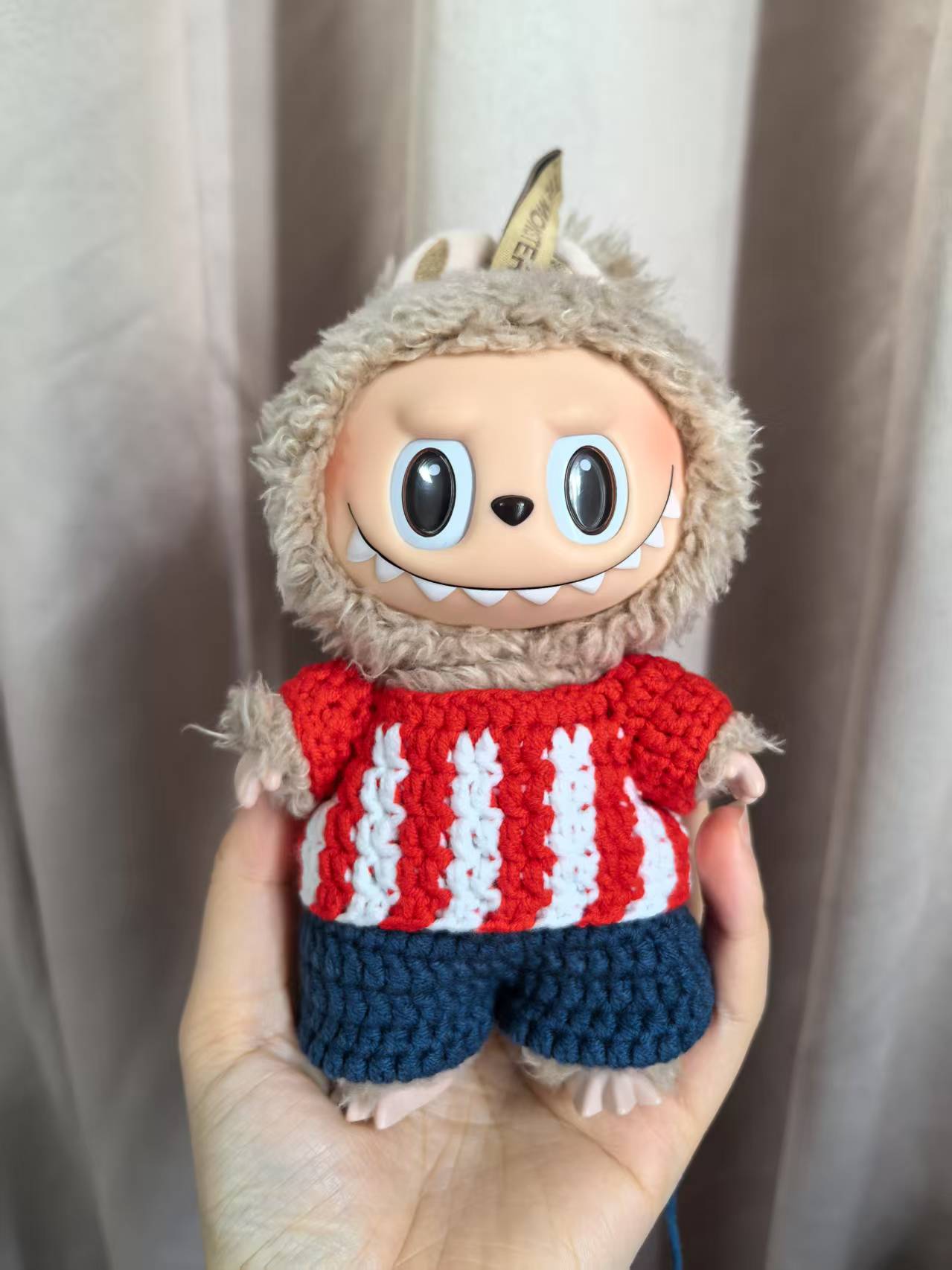 Chivas Labubu Jersey | Handmade Crochet| Labubu Soccer Jersey | Perfect Gift | Emotional Support Plush Accessory