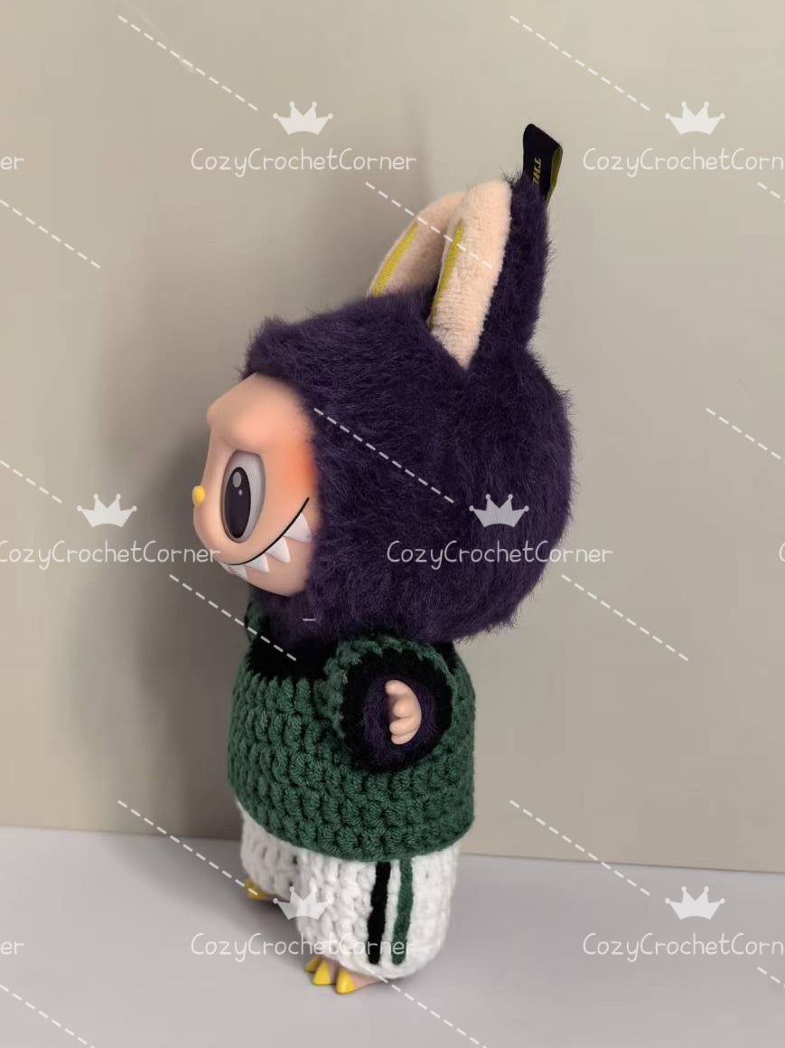 Labubu Philadelphia Jersey | Handmade Crochet Outfit | Labubu Football | Perfect Gift | Emotional Support Plush Accessory