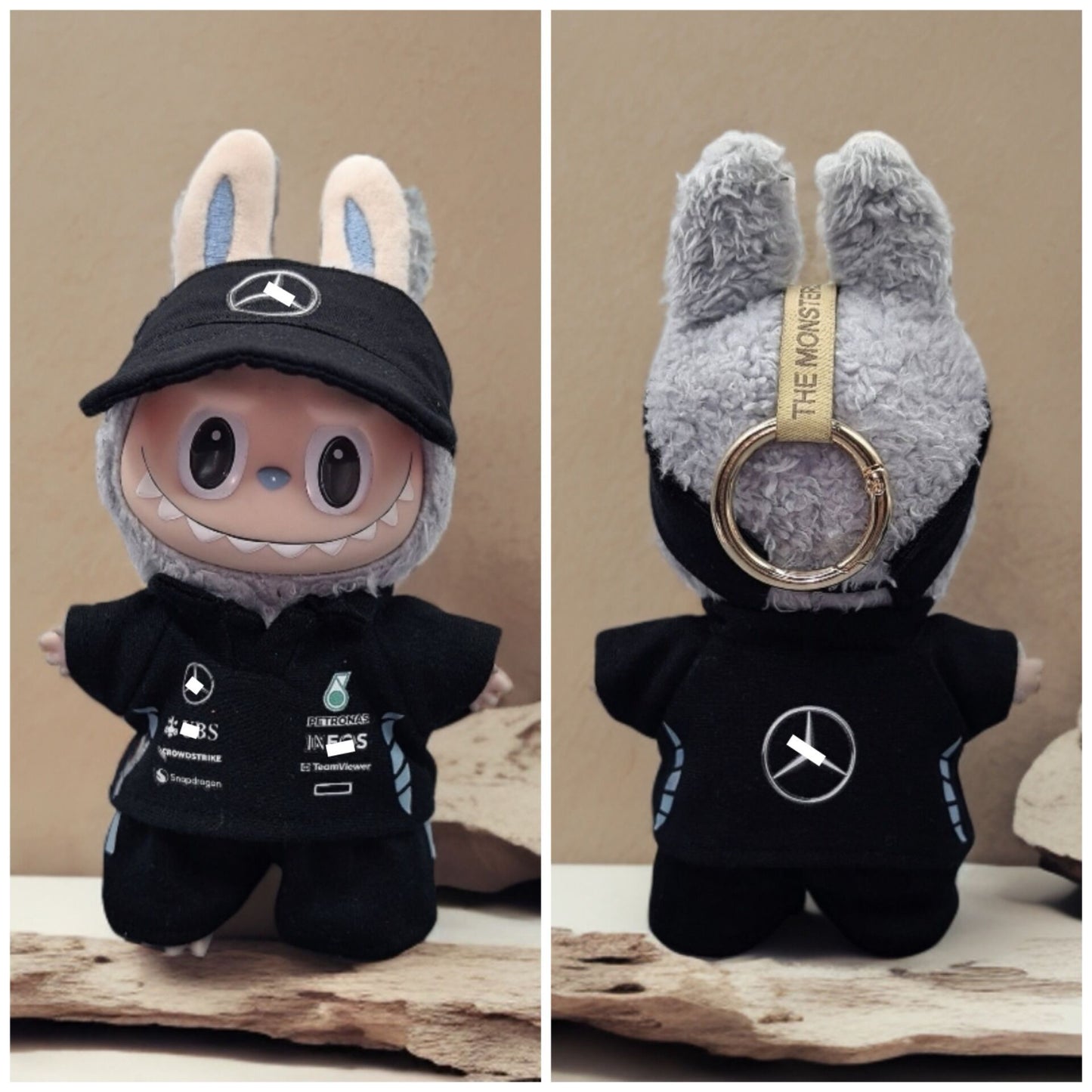 Labubu Formular 1 Car Racer Outfit with Cap| F1 Racer Inspired Outfit |  Birthday Gift| Perfect Gift | Kids and Teenager Gift
