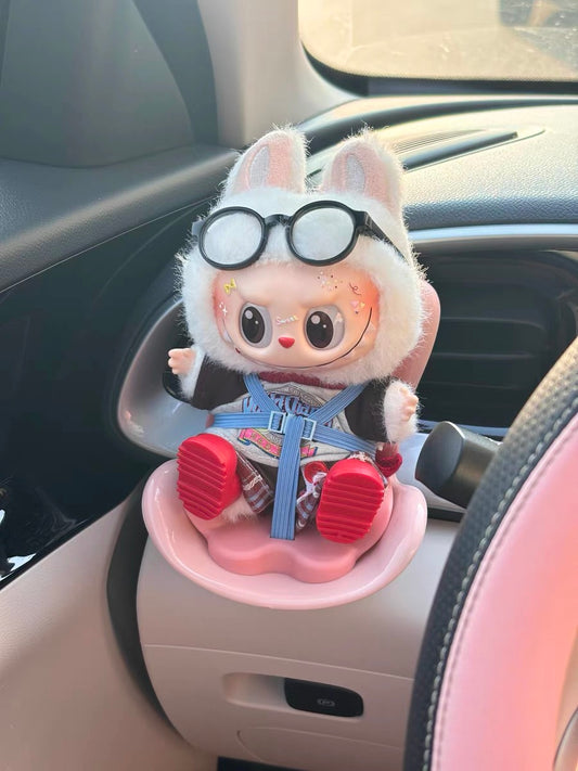 Labubu Car seat| Fits 15-18cm doll| Car Refreshner air vent decoration| Perfect Gift| Emotional Support
