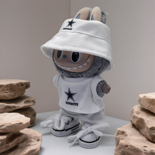 Labubu Dallas Cowboys Jersey and Hat Set| Football Outfit |Perfect Gift| Kids and Teenager Gift