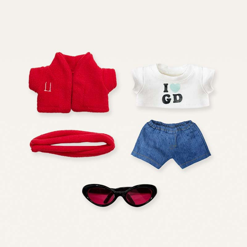 Labubu G-Dragon Outfit | K Pop Inspired| 17cm Labubu 38cm Labubu |Perfect Gift | Kids and Teenager Gift