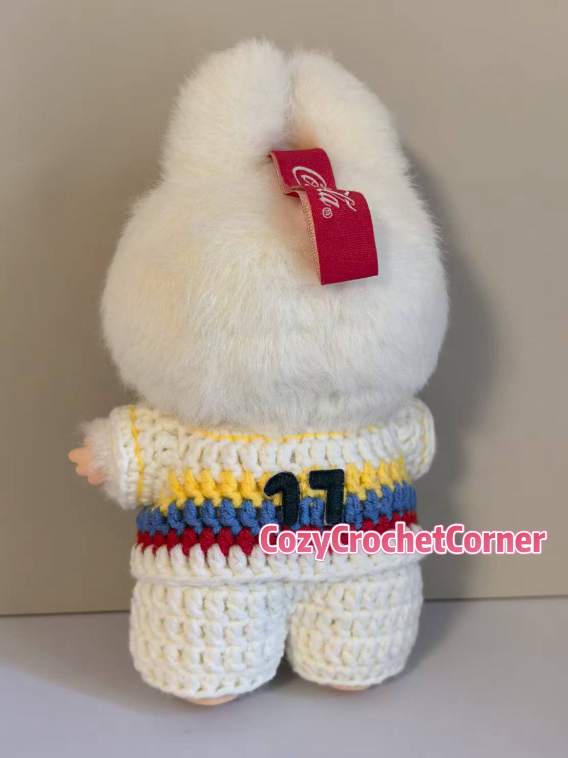 🇨🇴 Colombia Labubu Jersey | Handmade Crochet Outfit | Labubu Football | Perfect Gift | Emotional Support Plush Accessory