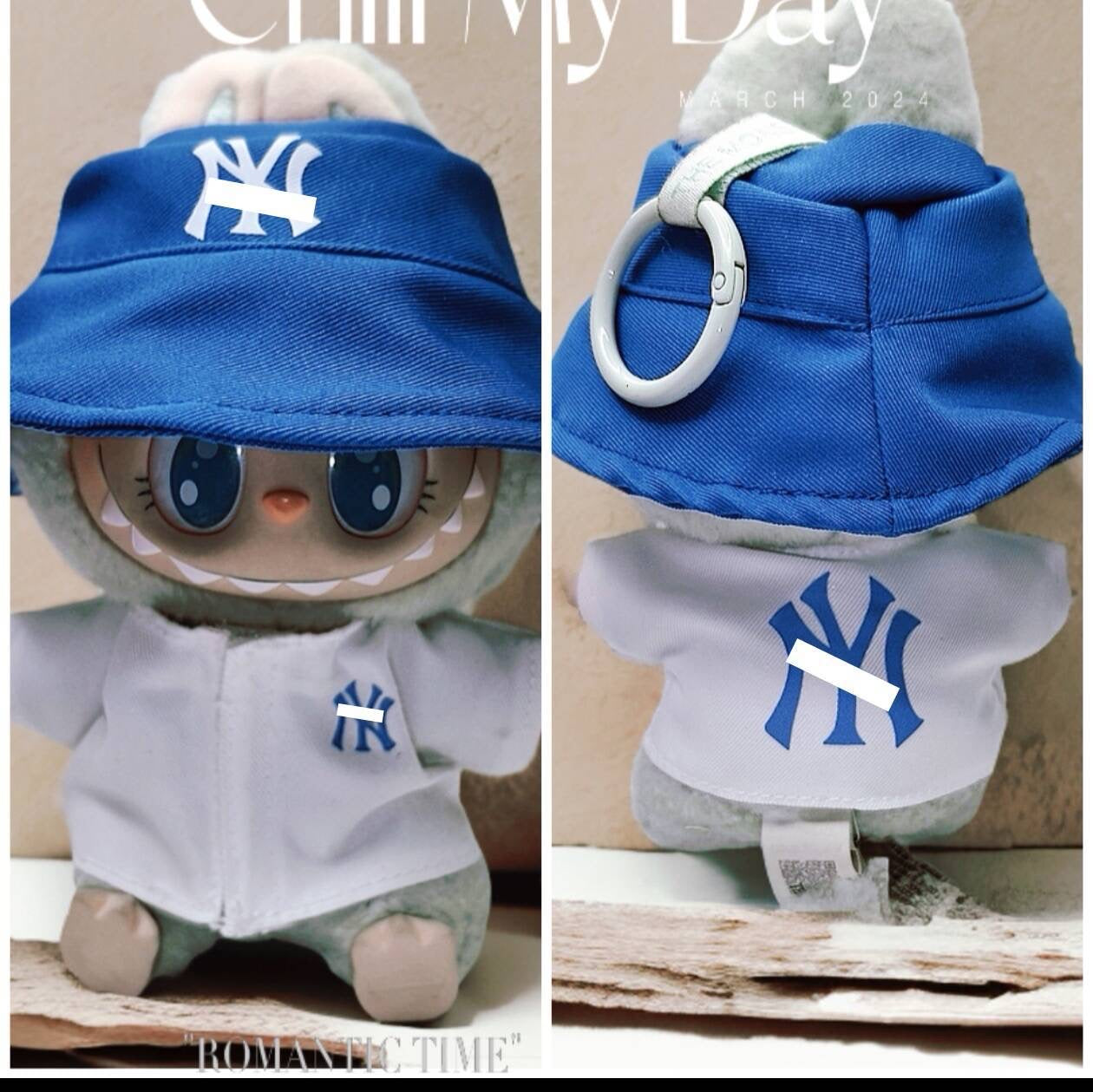 Labubu New York Yankees #99 Jersey and Hat Set| Baseball Outfit |Perfect Gift| Kids and Teenager Gift