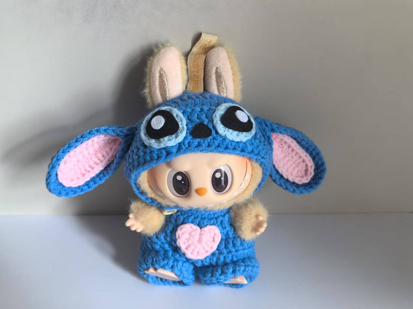 Stitch and Angela Labubu Outfit|handmade crochet Outfit |Perfect Gift | Kids and Teenager Gift| Emotional Support