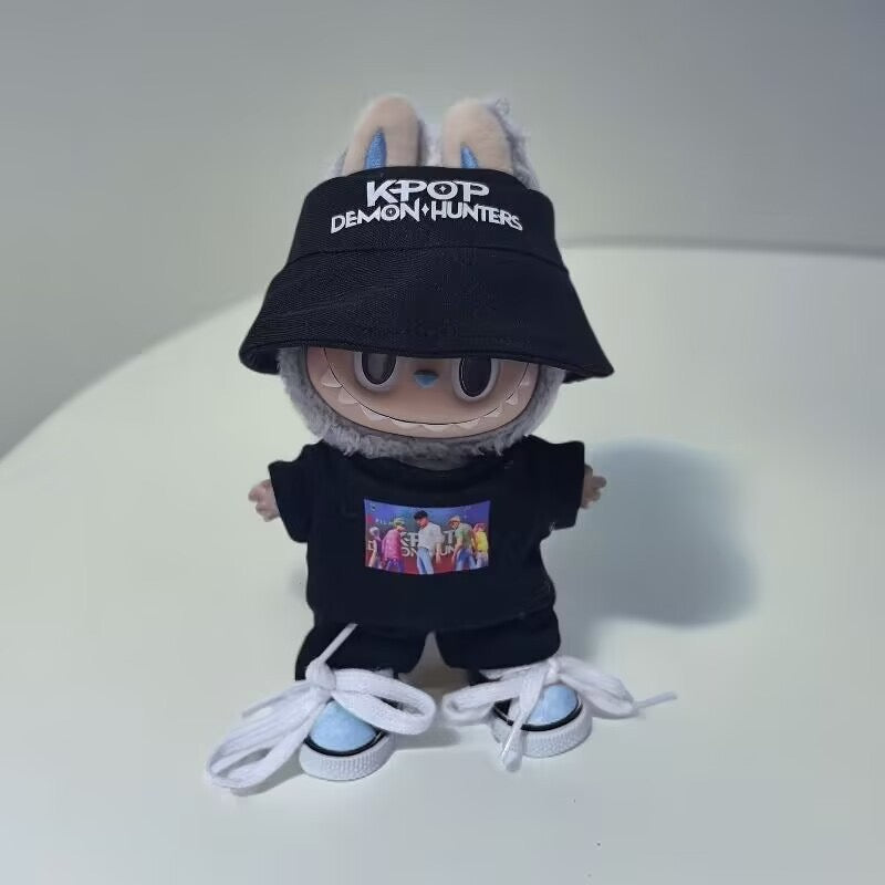 Labubu K Pop Demon Hunter Clothes and Hat Set|Tshirt, Pants, Sneakers, Bucket Hat, Bag| Labubu Outfit |Perfect Gift| Kids and Teenager Gift