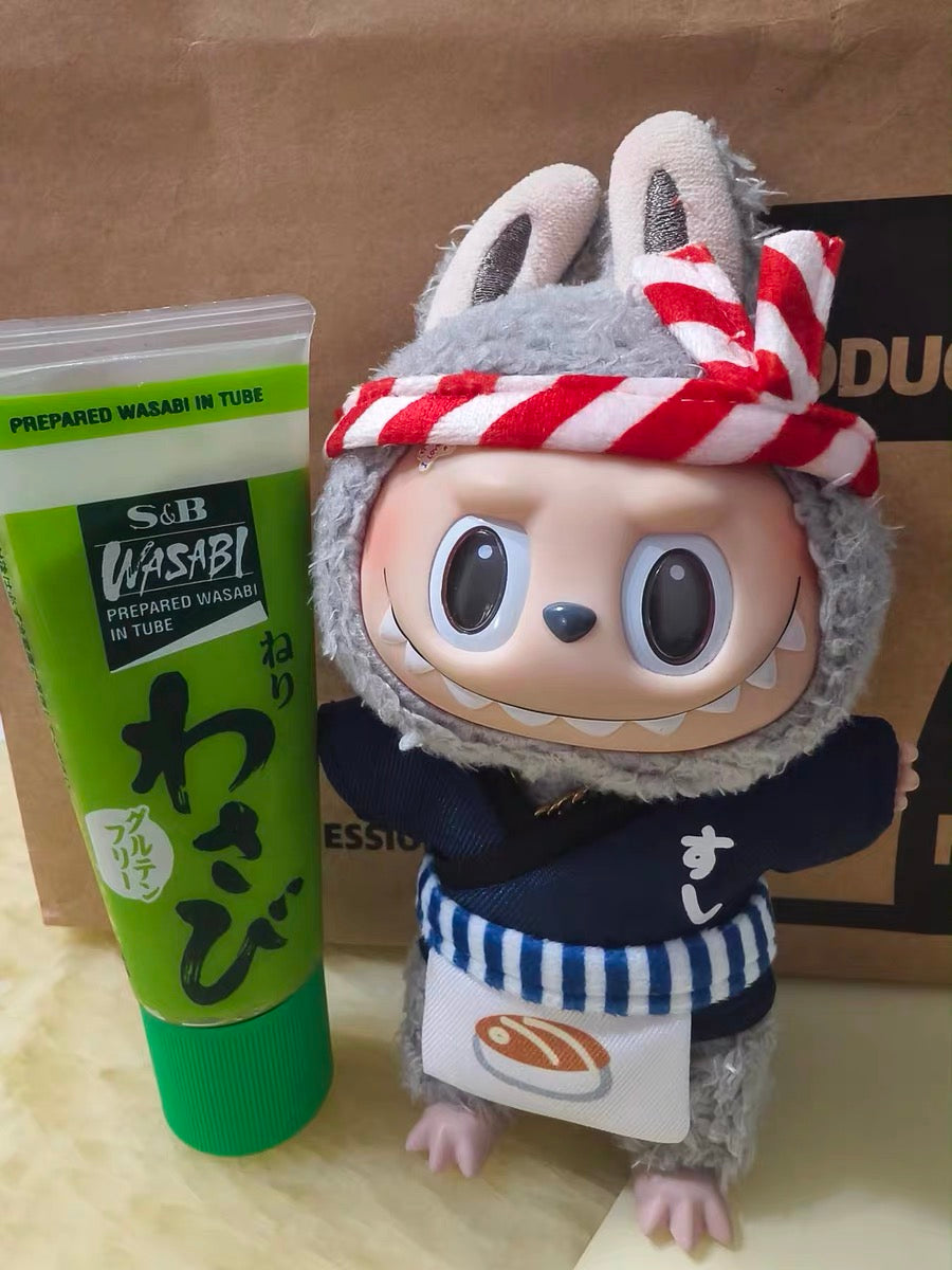 Labubu Sushi Chef Outfit | Perfect Gift | Apron & Headband, Shirt